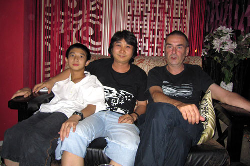 梁国健和Karkowski在佛山参止氣2009中国巡演